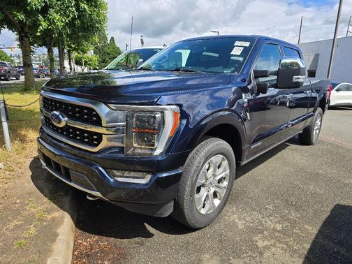 Blue 2022 Ford F-150 Platinum