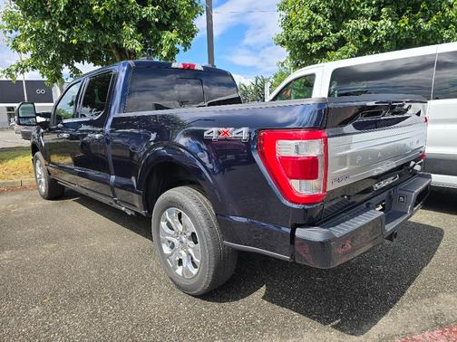 Blue 2022 Ford F-150 Platinum