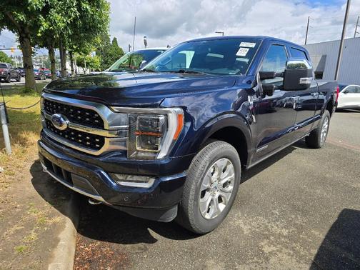 Blue 2022 Ford F-150 Platinum