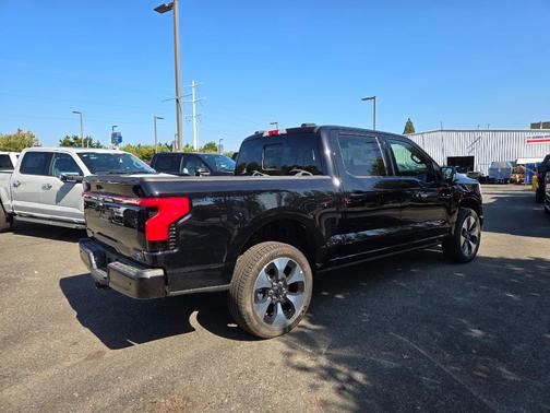 Agate Black Metallic 2025 Ford F-150 Lightning Platinum
