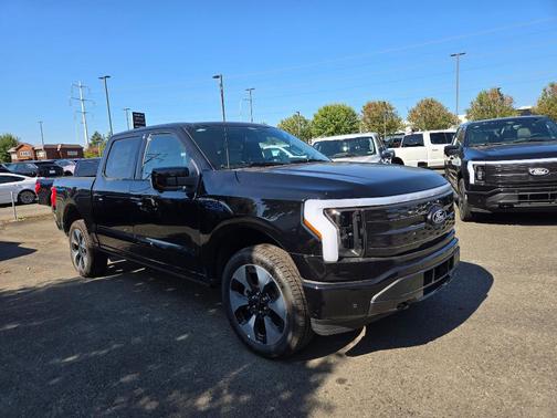 Agate Black Metallic 2025 Ford F-150 Lightning Platinum