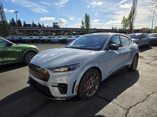 Glacier Gray Metallic 2025 Ford Mustang Mach-E GT
