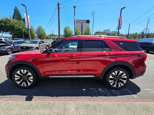 Red Metallic 2026 Ford Explorer Platinum