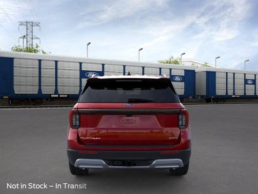 Red Metallic 2026 Ford Explorer Platinum