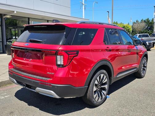 Red Metallic 2026 Ford Explorer Platinum