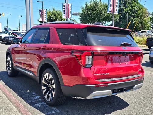Red Metallic 2026 Ford Explorer Platinum
