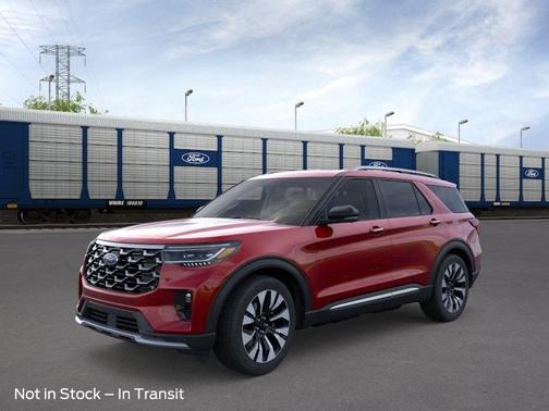 Red Metallic 2026 Ford Explorer Platinum
