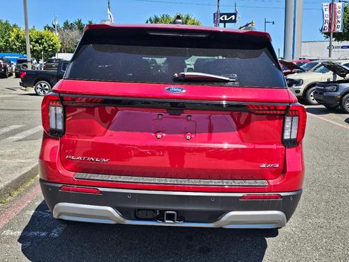 Red Metallic 2026 Ford Explorer Platinum