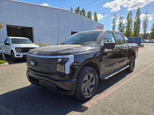 Agate Black Metallic 2025 Ford F-150 Lightning Flash Truck
