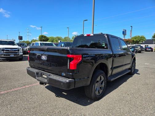 Agate Black Metallic 2025 Ford F-150 Lightning Flash