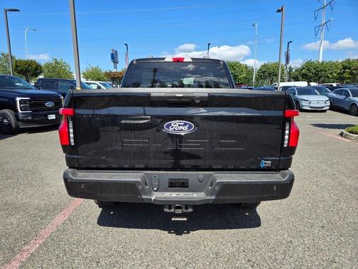 Agate Black Metallic 2025 Ford F-150 Lightning Flash