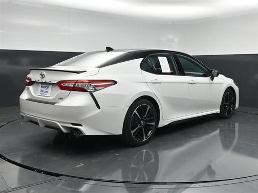 White 2019 Toyota Camry XSE