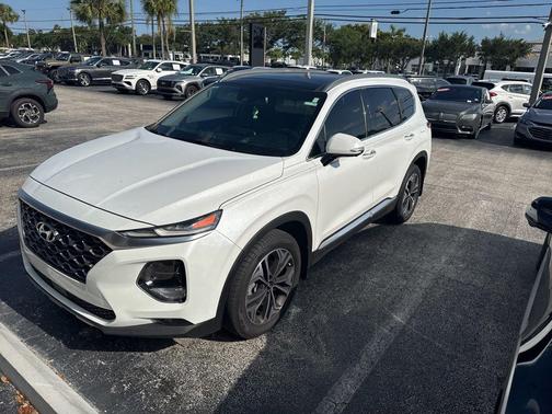 Quartz White 2019 Hyundai SANTA FE Ultimate 2.0T