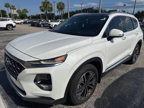 Quartz White 2019 Hyundai SANTA FE Ultimate 2.0T