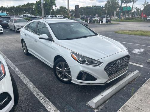 Quartz White Pearl 2019 Hyundai SONATA SEL