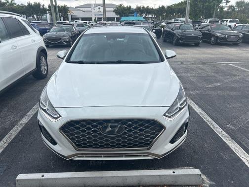 Quartz White Pearl 2019 Hyundai SONATA SEL