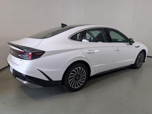 Serenity White 2026 Hyundai SONATA Hybrid SE