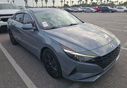 Electric Shadow 2021 Hyundai ELANTRA HEV Blue