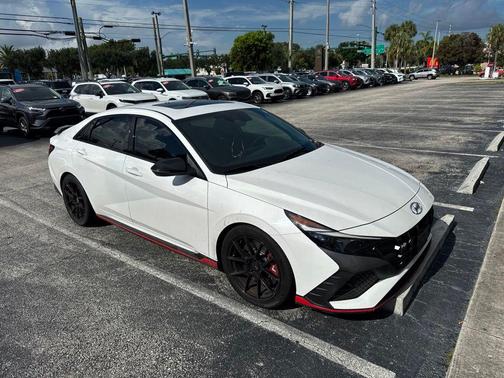 Lunar White 2023 Hyundai ELANTRA N Base