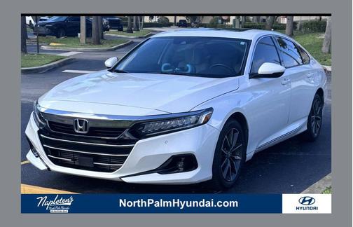 Platinum White Pearl 2022 Honda Accord EX-L 1.5T