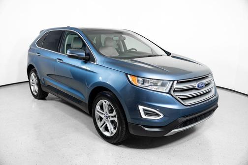 Blue Metallic 2018 Ford Edge Titanium