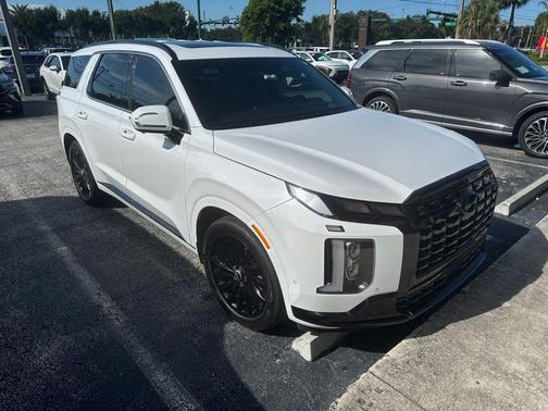 Hyper White 2025 Hyundai PALISADE Calligraphy Night Edition