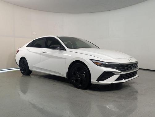 Serenity White 2026 Hyundai ELANTRA HEV SEL Sport