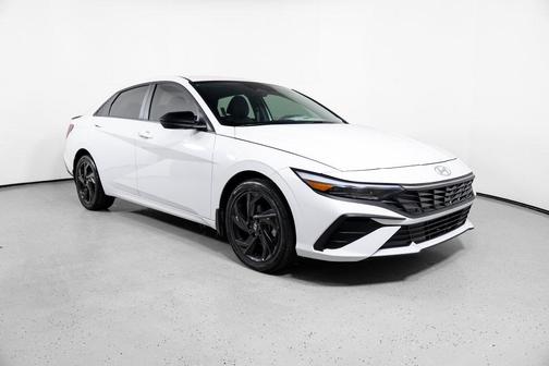 Serenity White 2026 Hyundai ELANTRA HEV SEL Sport