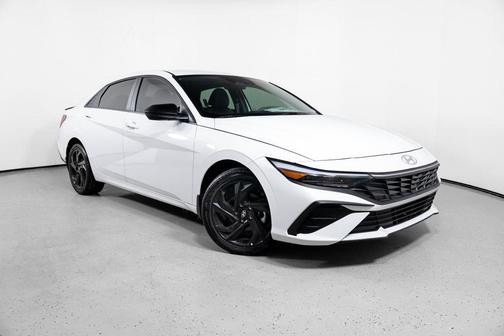 Serenity White 2026 Hyundai ELANTRA HEV SEL Sport
