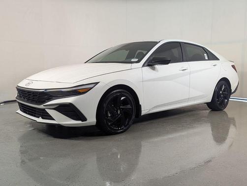 Serenity White 2026 Hyundai ELANTRA HEV SEL Sport