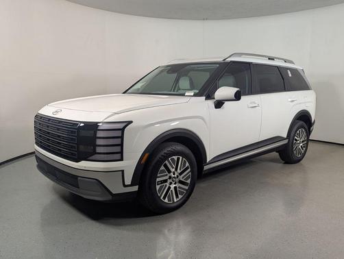 Creamy White Pearl 2026 Hyundai Palisade Hybrid Blue SEL 8P