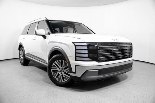 Creamy White Pearl 2026 Hyundai Palisade Hybrid Blue SEL 8P