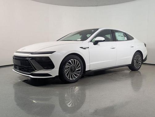 Serenity White 2026 Hyundai SONATA Hybrid SE
