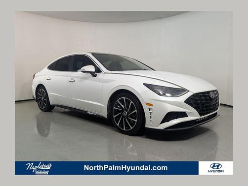 Quartz White 2021 Hyundai SONATA Limited