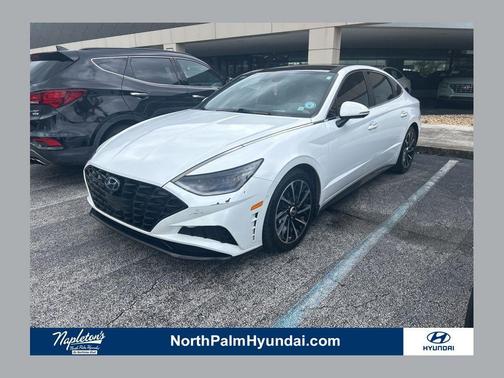 Quartz White 2021 Hyundai SONATA Limited