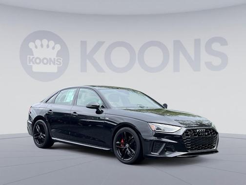 Black Metallic 2022 Audi A4 45 S line Premium Plus