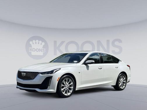 Crystal White Tricoat 2023 Cadillac CT5 Premium Luxury