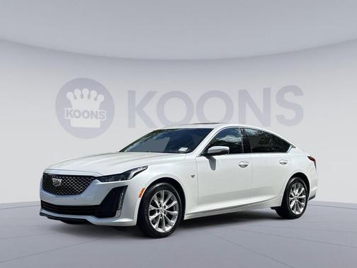 Crystal White Tricoat 2023 Cadillac CT5 Premium Luxury