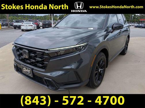 Gray 2025 Honda CR-V Hybrid Sport AWD