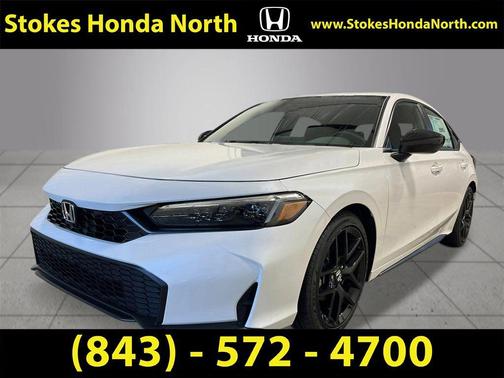 Platinum White Pearl 2026 Honda Civic Sport