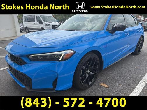Boost Blue Pearl 2025 Honda Civic Hybrid Sport