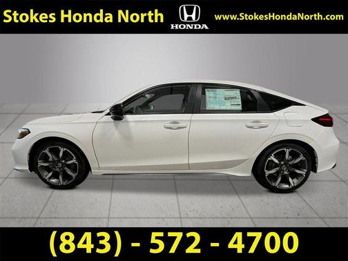 Platinum White Pearl 2026 Honda Civic Hybrid Sport Touring