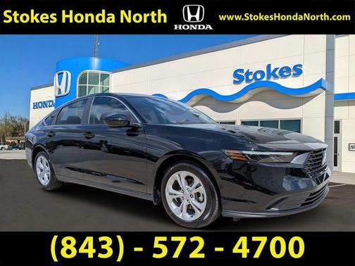 Crystal Black Pearl 2025 Honda Accord LX 1.5T