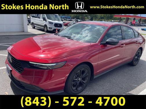 Radiant Red Metallic 2025 Honda Accord SE