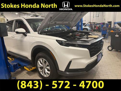 Platinum White 2025 Honda CR-V LX 2WD