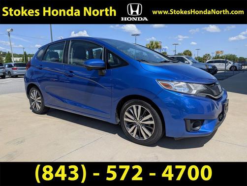 Aegean Blue Metallic 2015 Honda Fit EX