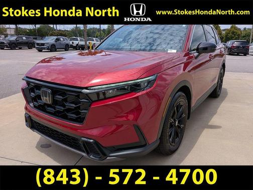 Radiant Red Metallic 2025 Honda CR-V Hybrid Sport FWD