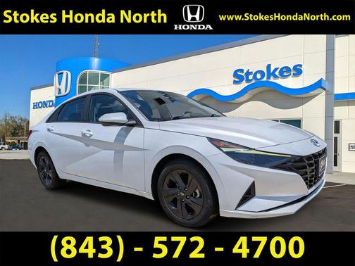 Quartz White 2021 Hyundai ELANTRA SEL