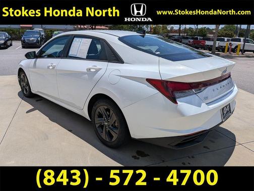 Quartz White 2021 Hyundai ELANTRA SEL