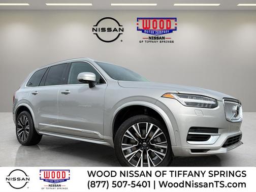 Silver 2023 Volvo XC90 Recharge Plug-In Hybrid T8 Plus 6 Passenger